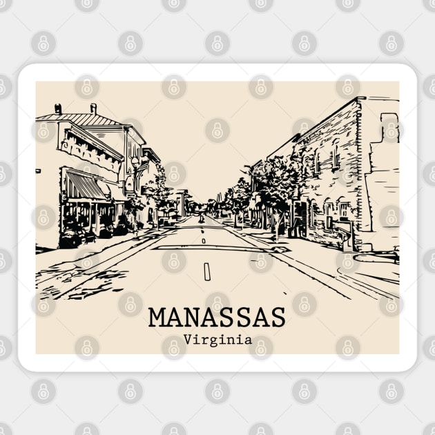 Manassas - Virginia Magnet by Lakeric